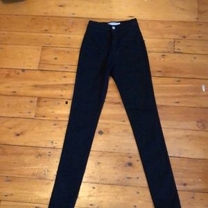 American Apparel black easy jeans.